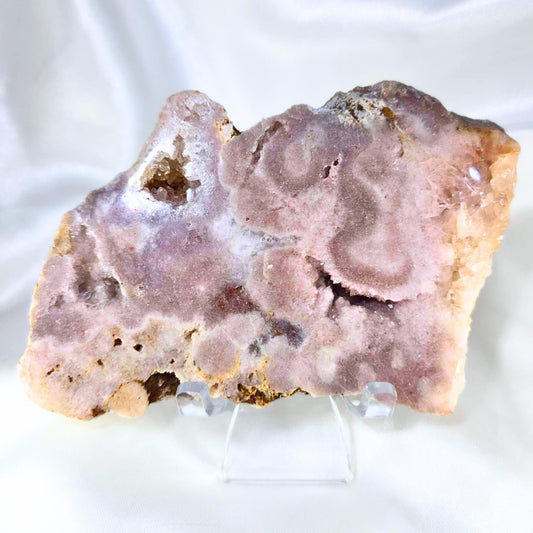 Pink Amethyst Crystal Slab - includes stand