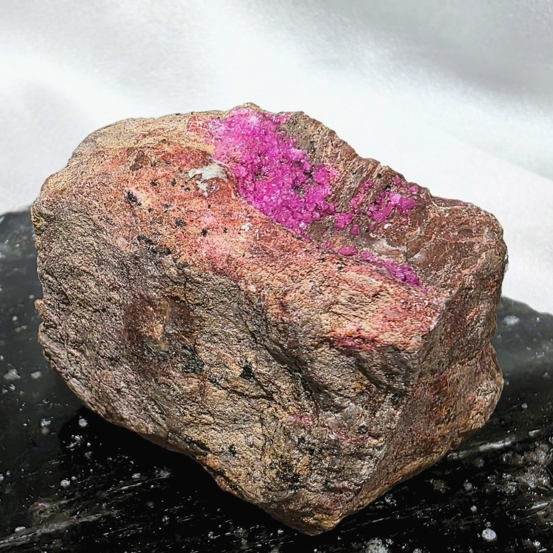 Cobaltoan Calcite with Dolomite Crystal Cluster