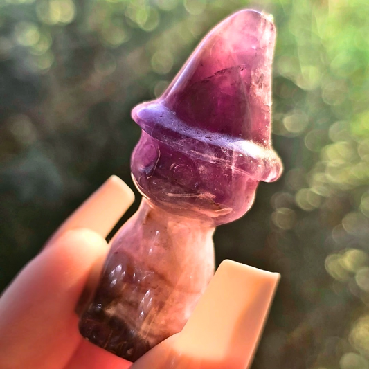 Smoky Dream Amethyst Cat Crystal Carving