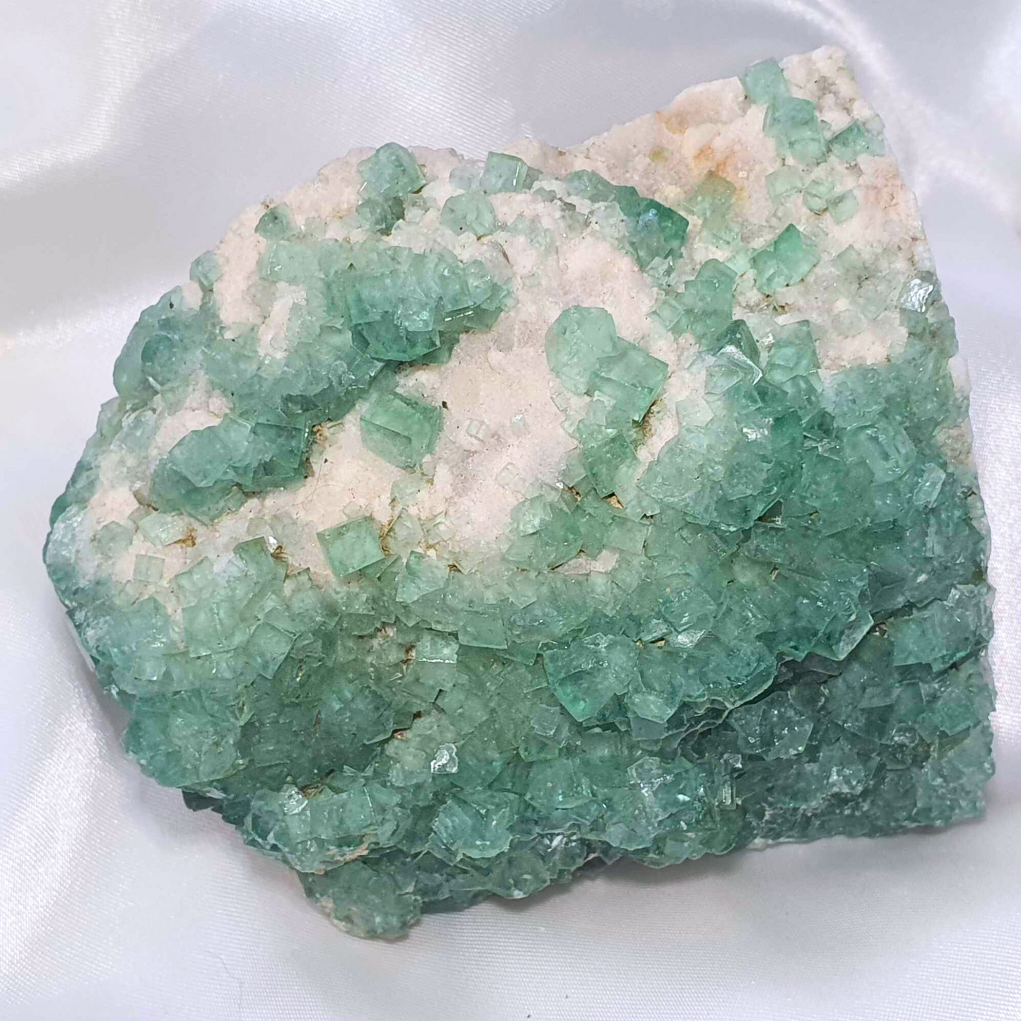 Large Green Cubic Fluorite Cluster - 575g