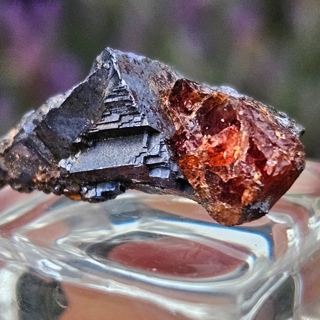 Galena with Rhodonite Micro Specimen (2) - Broken Hill NSW