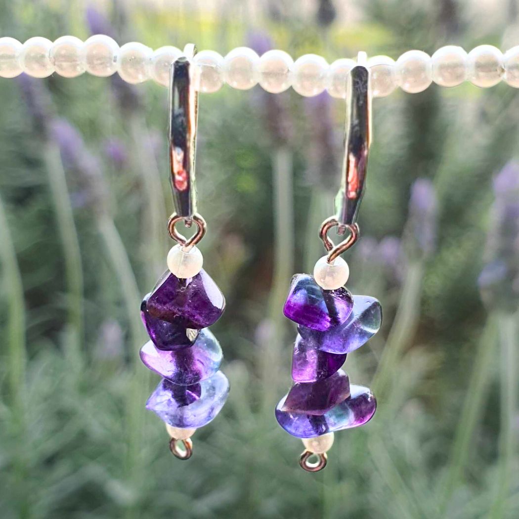 fluorite earrings