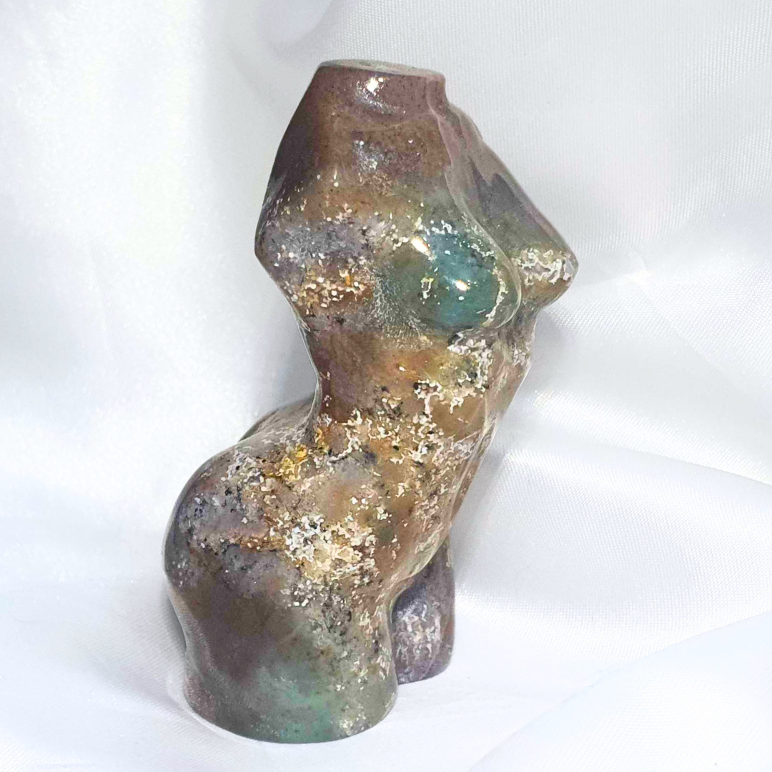 Ocean Jasper Lady Body Carving