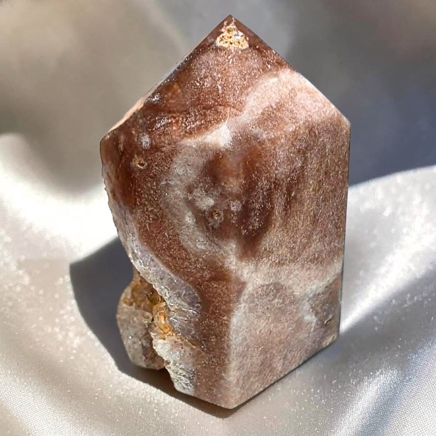 High Grade Druzy Pink Amethyst Tower - Madagascar