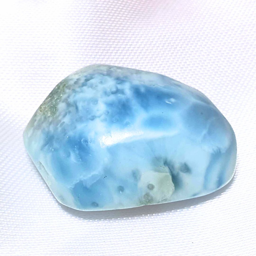 High Grade Larimar (Pectolite) Polished Pebble