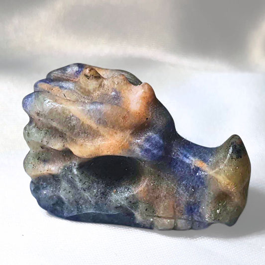 Que Sera (Rhyolite) Jasper Small Dragon Carving