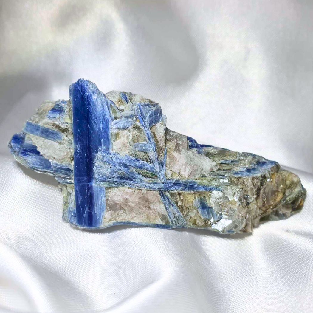 Blue Kyanite with Mica Cluster