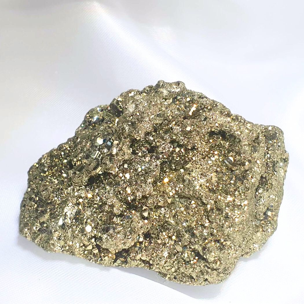 Pyrite Mineral Cluster with High Metallic Luster