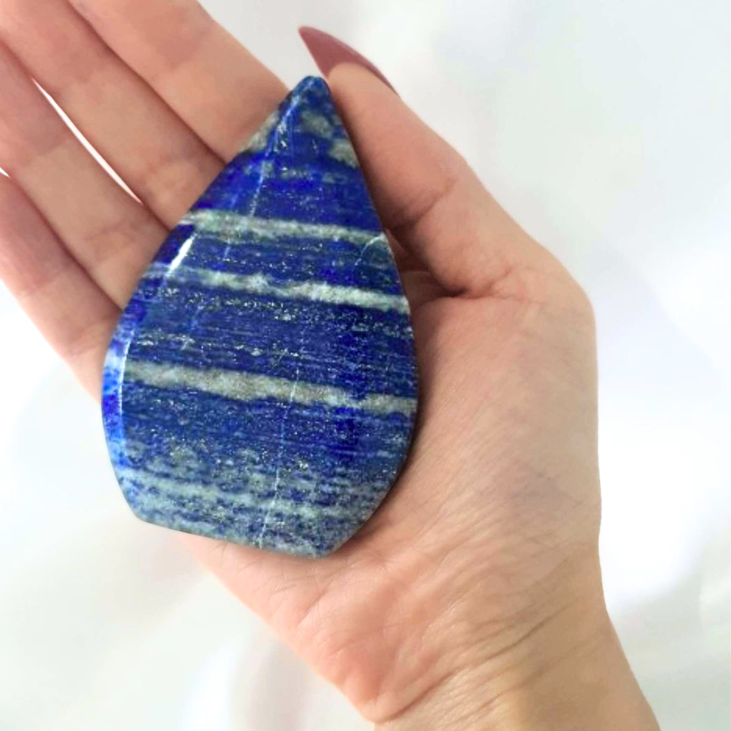 Lapis Lazuli Tear Drop Ornament Carving