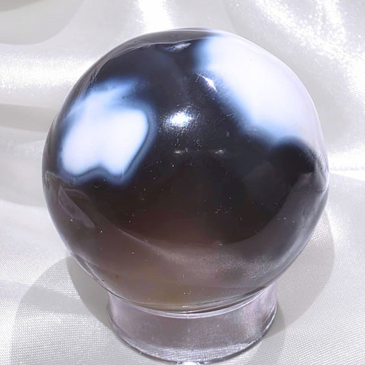 Orca Agate Crystal Sphere