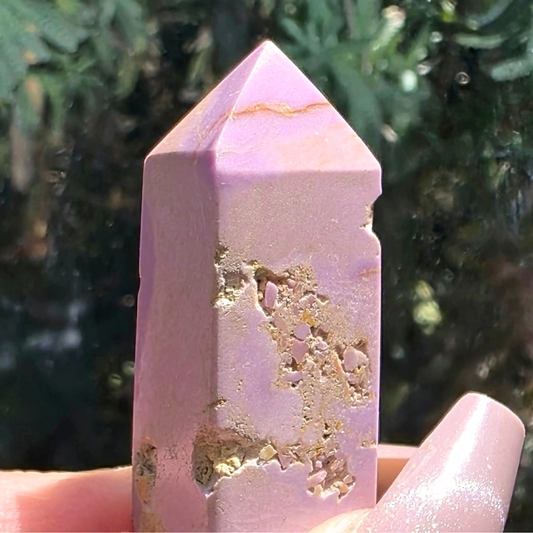 Rare Natural Small Phosphosiderite Crystal Tower