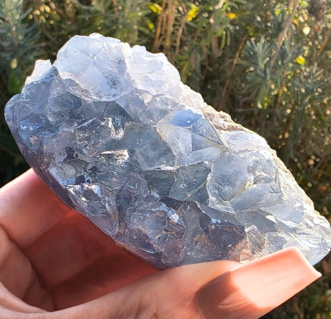 Celestite Crystal Cluster - 257g