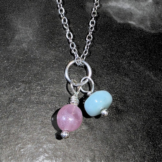 Custom Crystal Charm Necklace