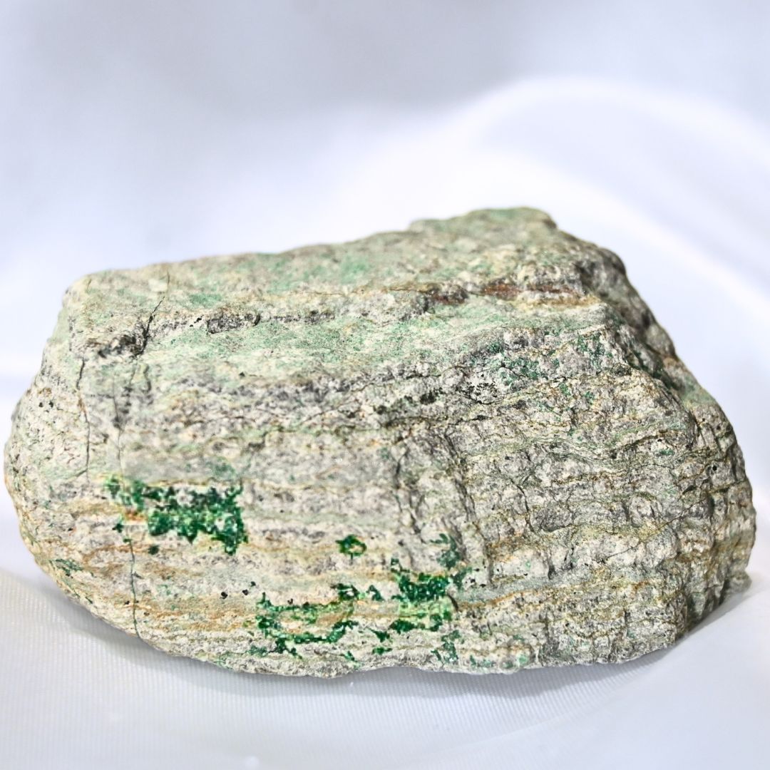 Cobaltoan Calcite (Salrose) with Malachite Druzy Specimen - Morocco