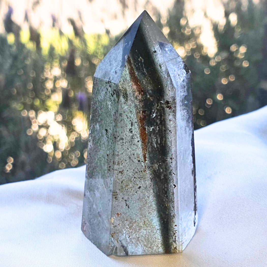 Garden Quartz (Lodolite) Tower Point