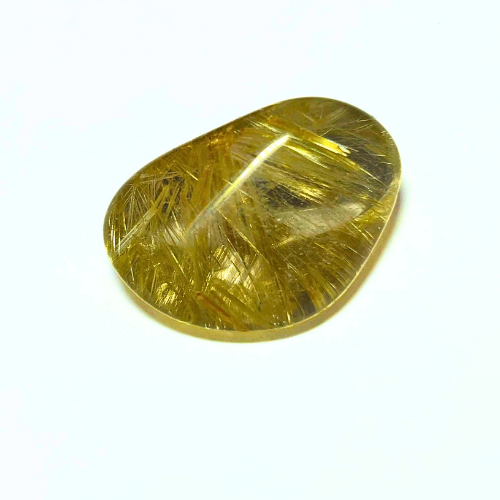 High Grade Golden Rutilated Quartz Pebble 2 - (Case Included)