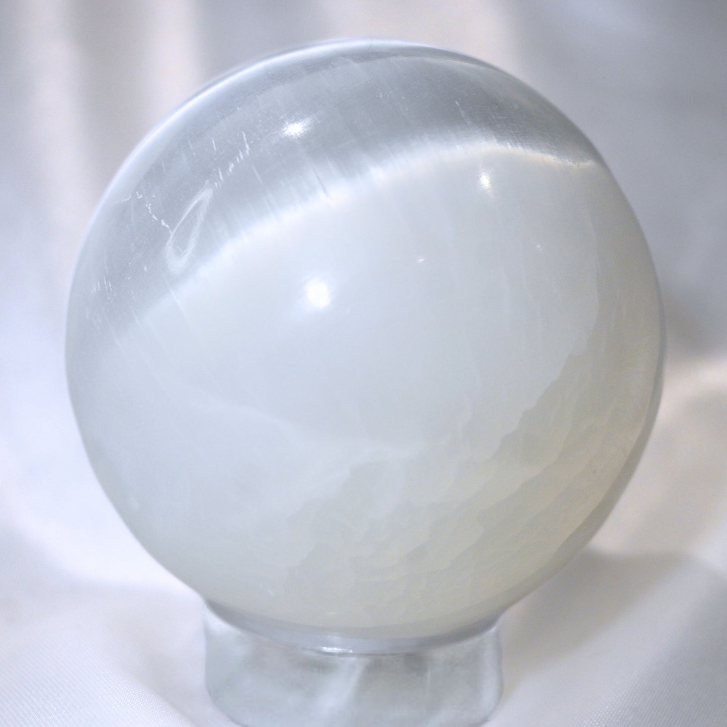 Large Selenite Crystal Sphere - 62mm, 280g