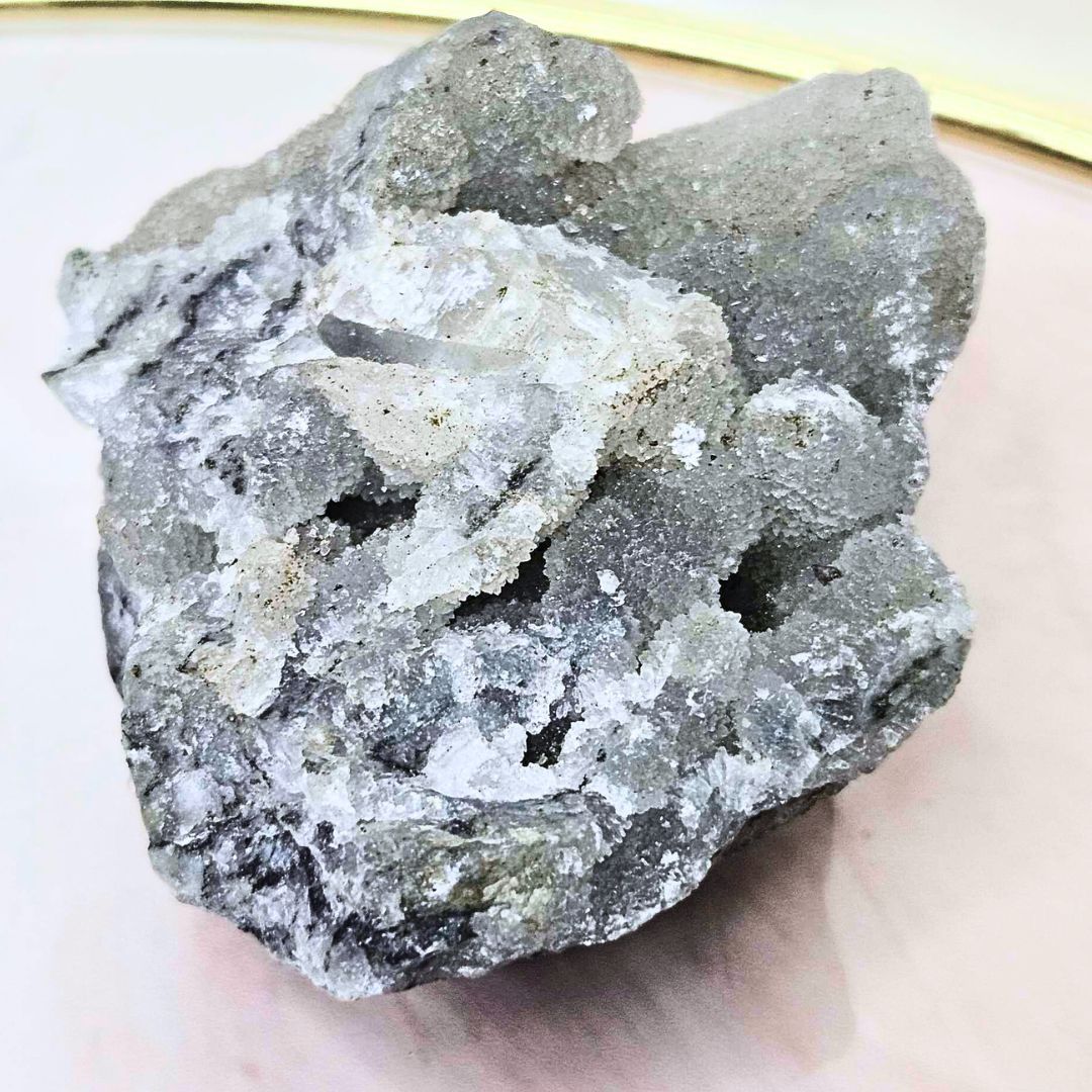 Druzy Chalcedony with Apophyllite Cluster