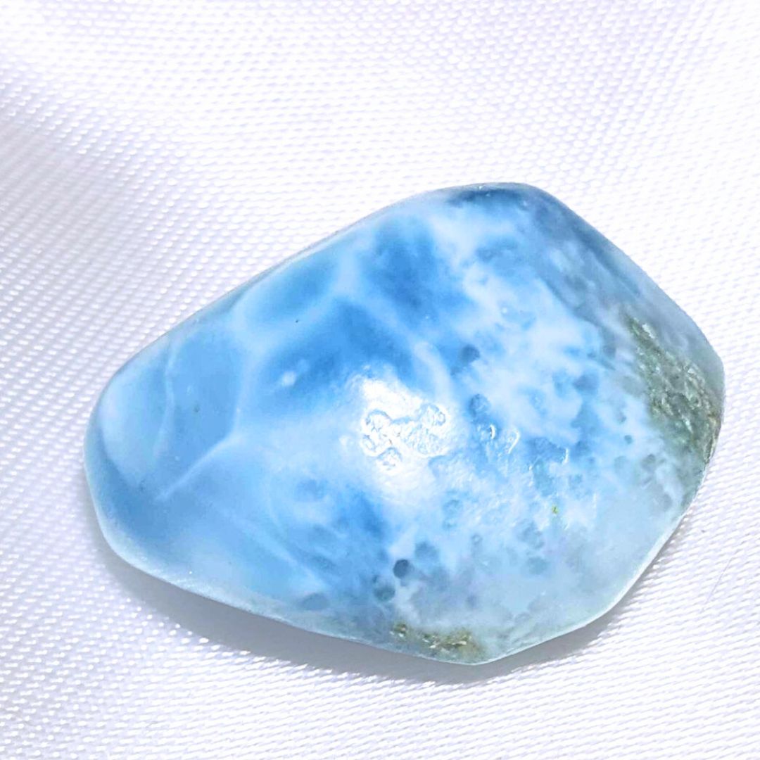 High Grade Larimar (Pectolite) Polished Pebble