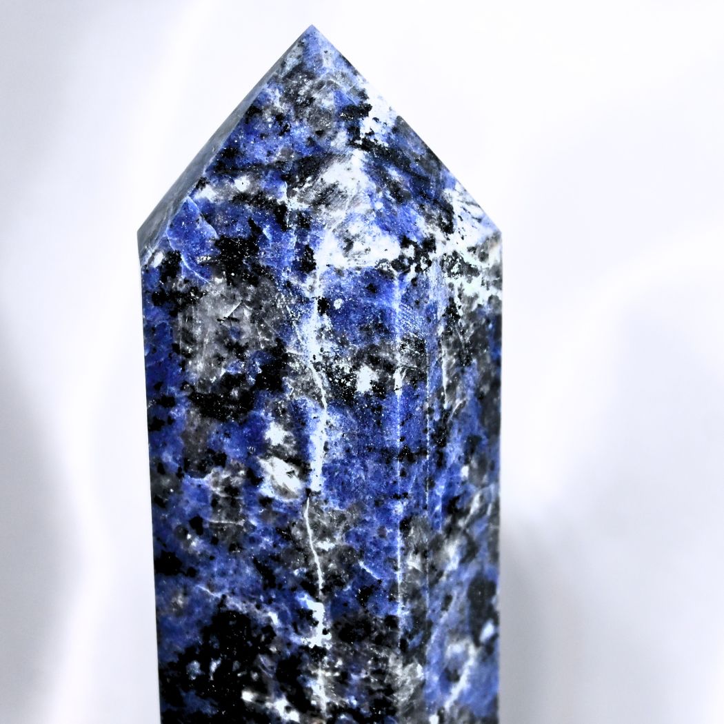 Large Sodalite Tower Point - 19.5cm tall, 570g