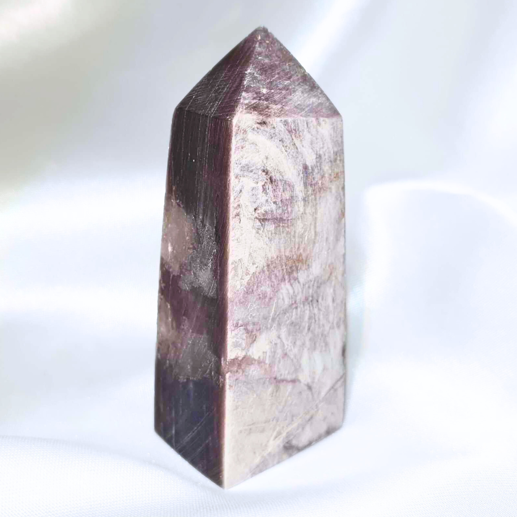 Purple Mica Tower Point with Silver Sheen