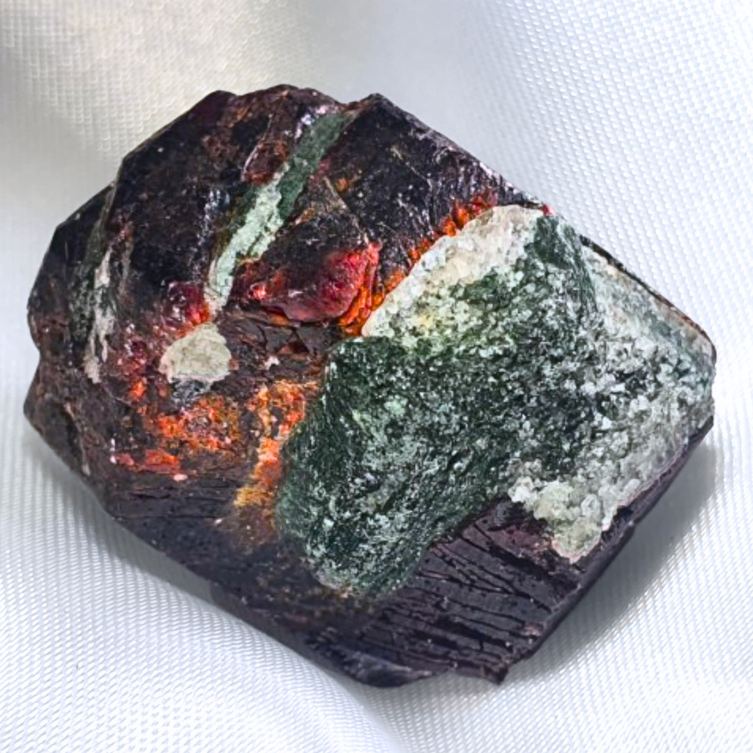 Natural Ruby with Mica & Green Fuchsite Cluster