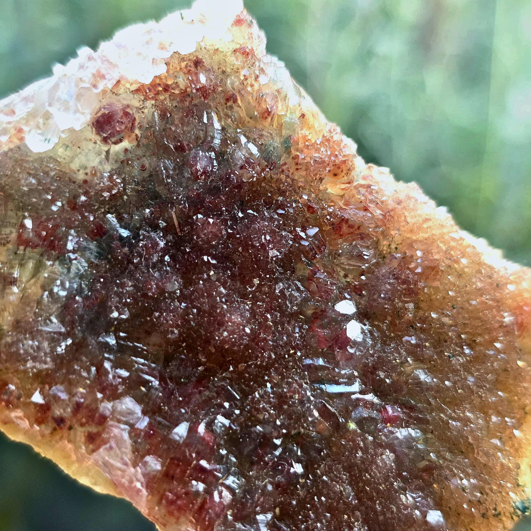 Rainbow Amethyst Crystal Tabular Cluster