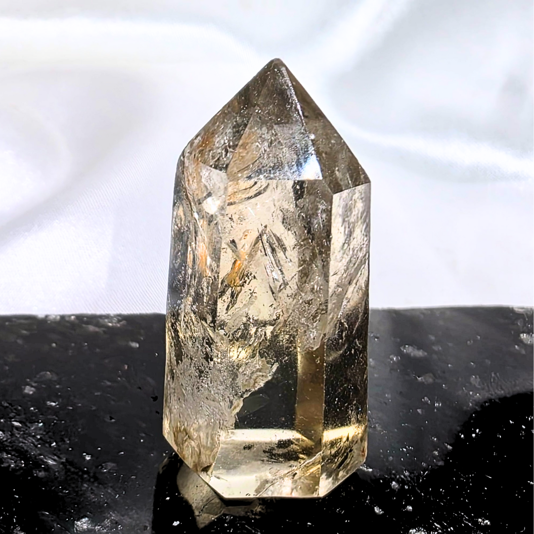 Natural Citrine Tower with Phantoms