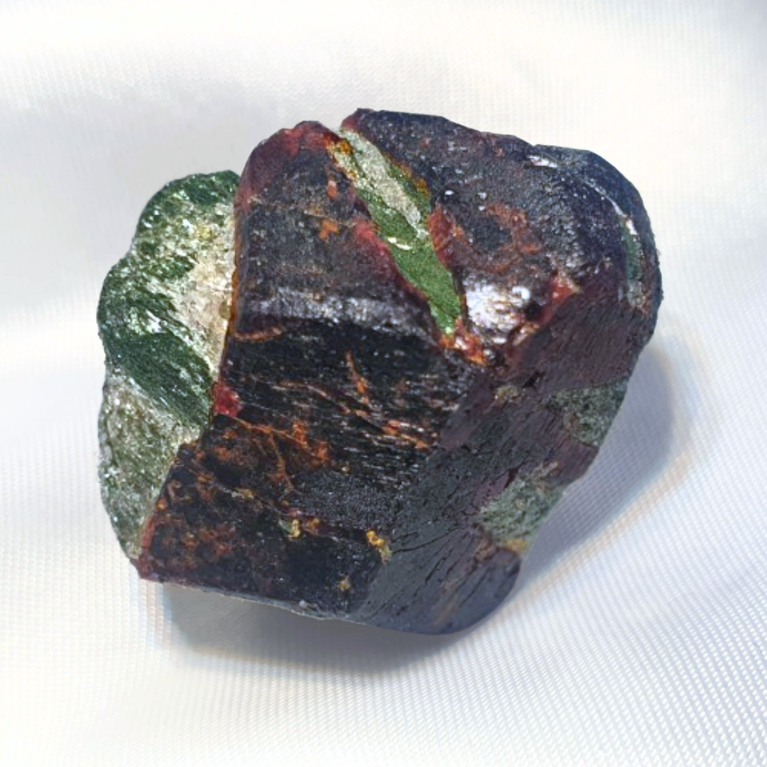 Natural Ruby with Mica & Green Fuchsite Cluster