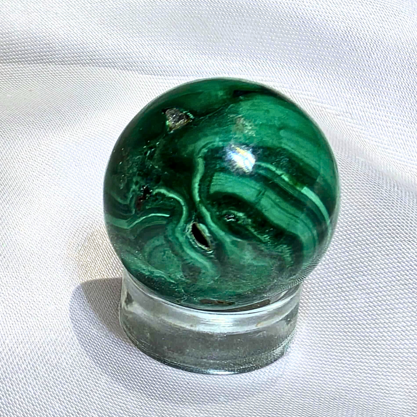 Malachite Crystal Sphere