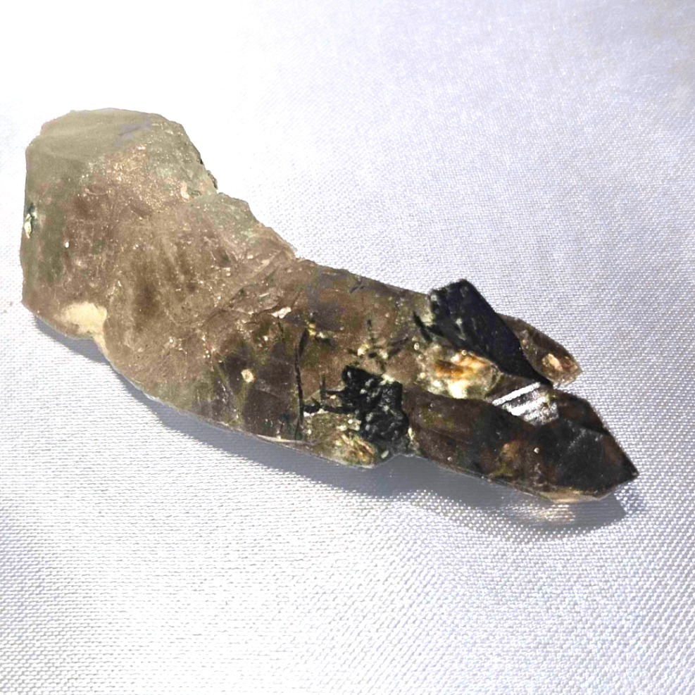 Smoky Quartz with Black Tourmaline Specimen