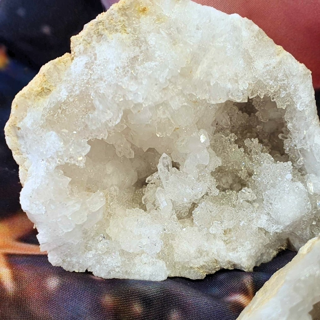 Druzy Moroccan Sugar Quartz Pair - 490g