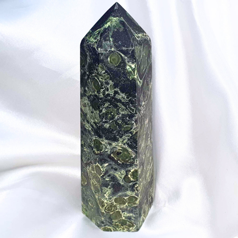 Kambaba Jasper Tower Point - 13cm tall, 290g