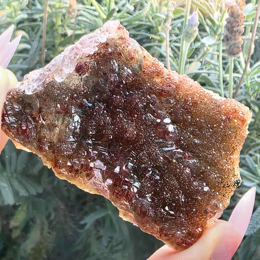 Rainbow Amethyst Crystal Tabular Cluster