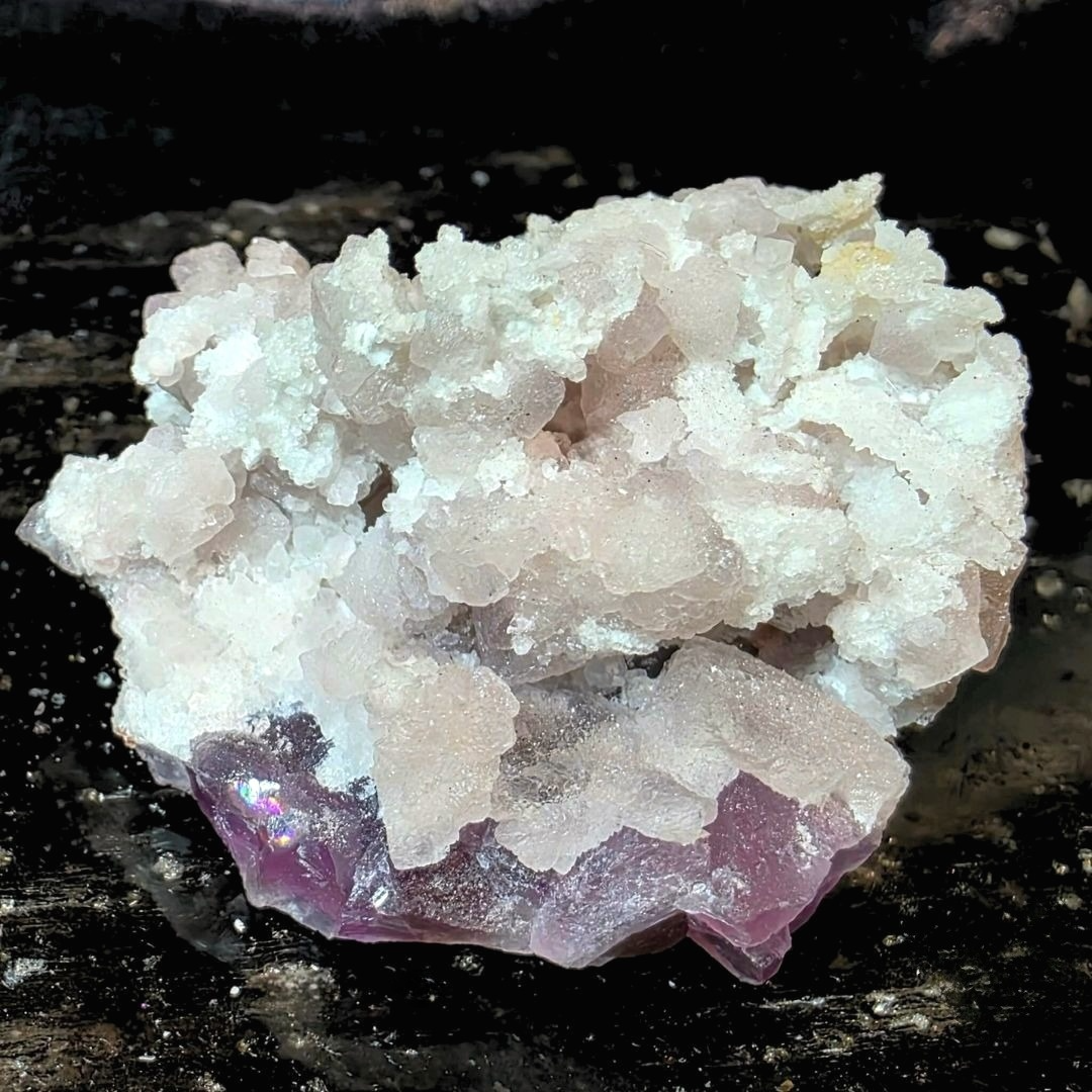 Ojuela Pink-Purple Fluorite & Smoky Quartz Cluster - Mexico