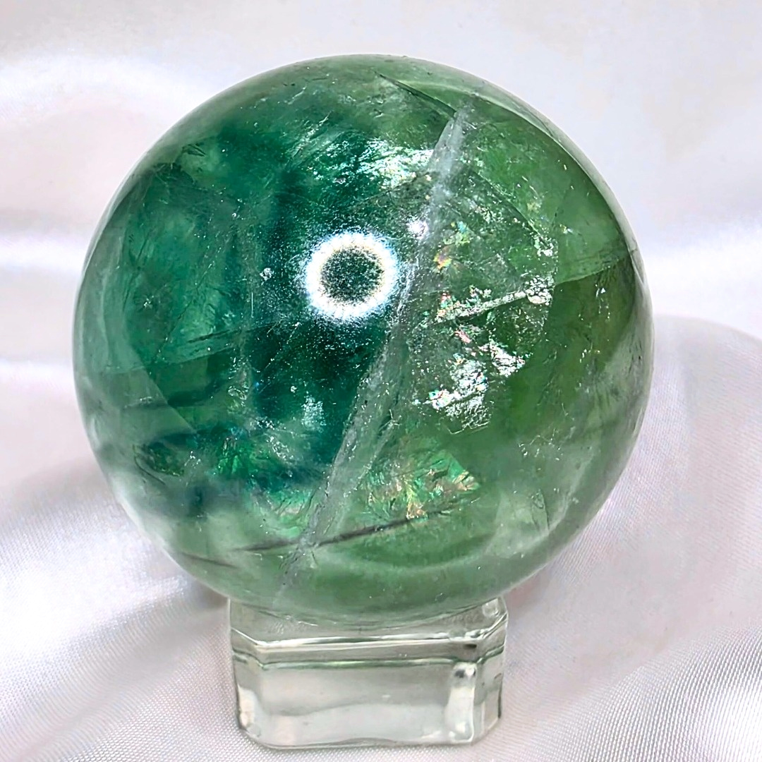 Green-Blue Fluorite Sphere with Phantoms - 198g