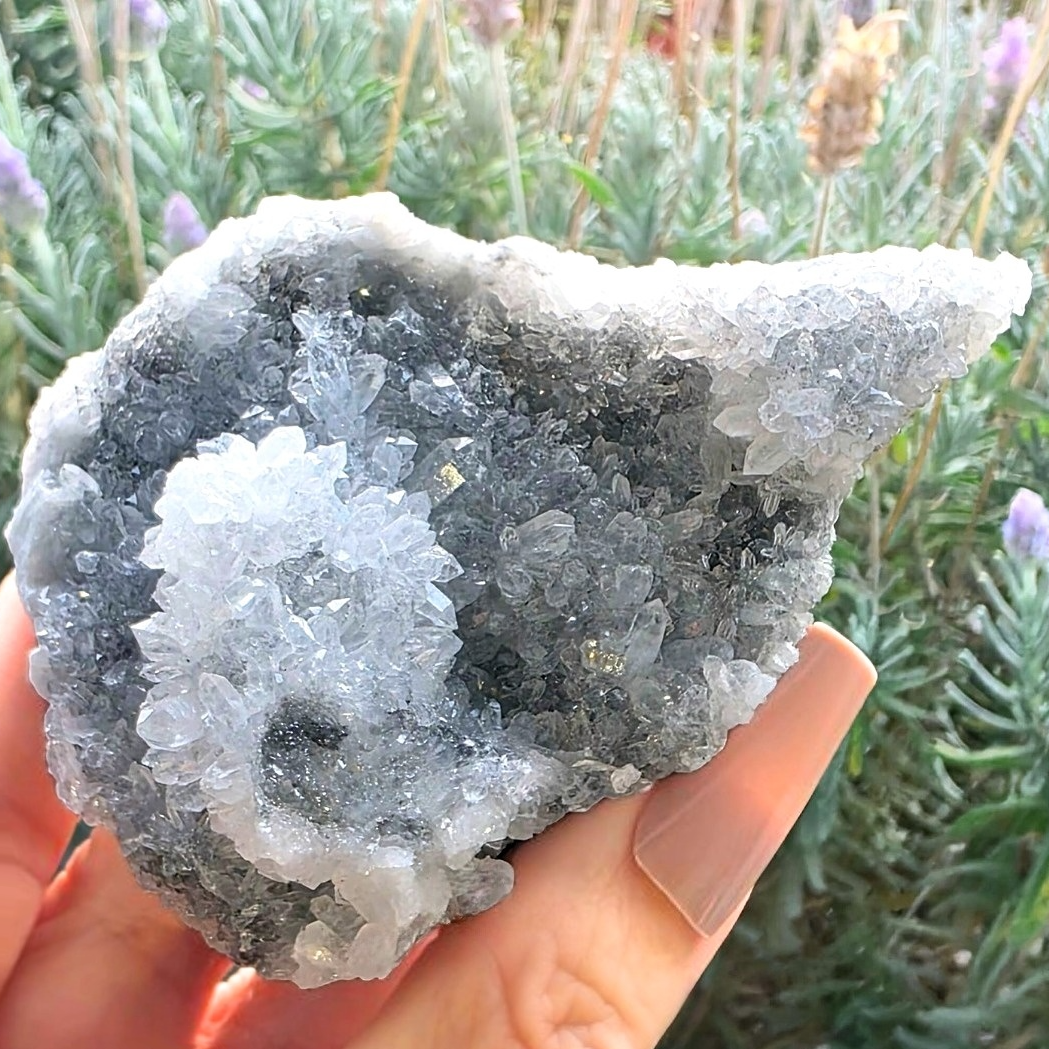 Druzy Calcite & Quartz Crystal Cluster
