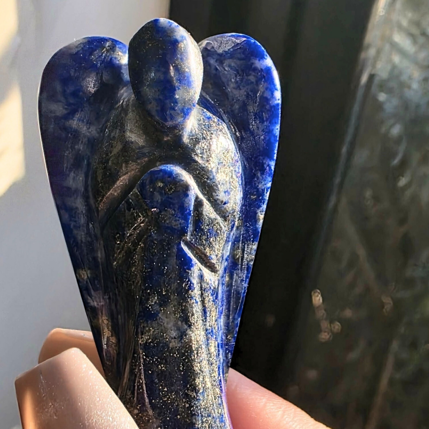 High Grade Medium Lapis Lazuli Crystal Angel