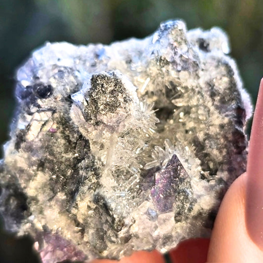 Fluorite with Needle Quartz Sprays (Fujian, China)