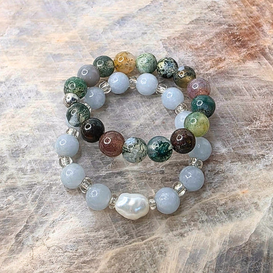 Ocean Jasper Fidget Stretch Ring