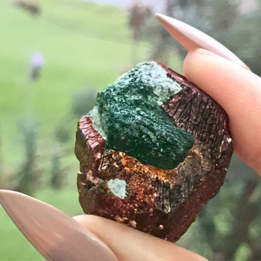 Natural Ruby with Mica & Green Fuchsite Cluster