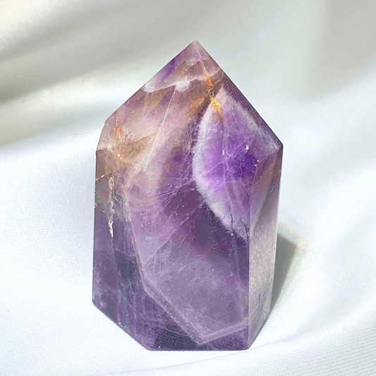 Dream Amethyst & Smoky Quartz Tower Point