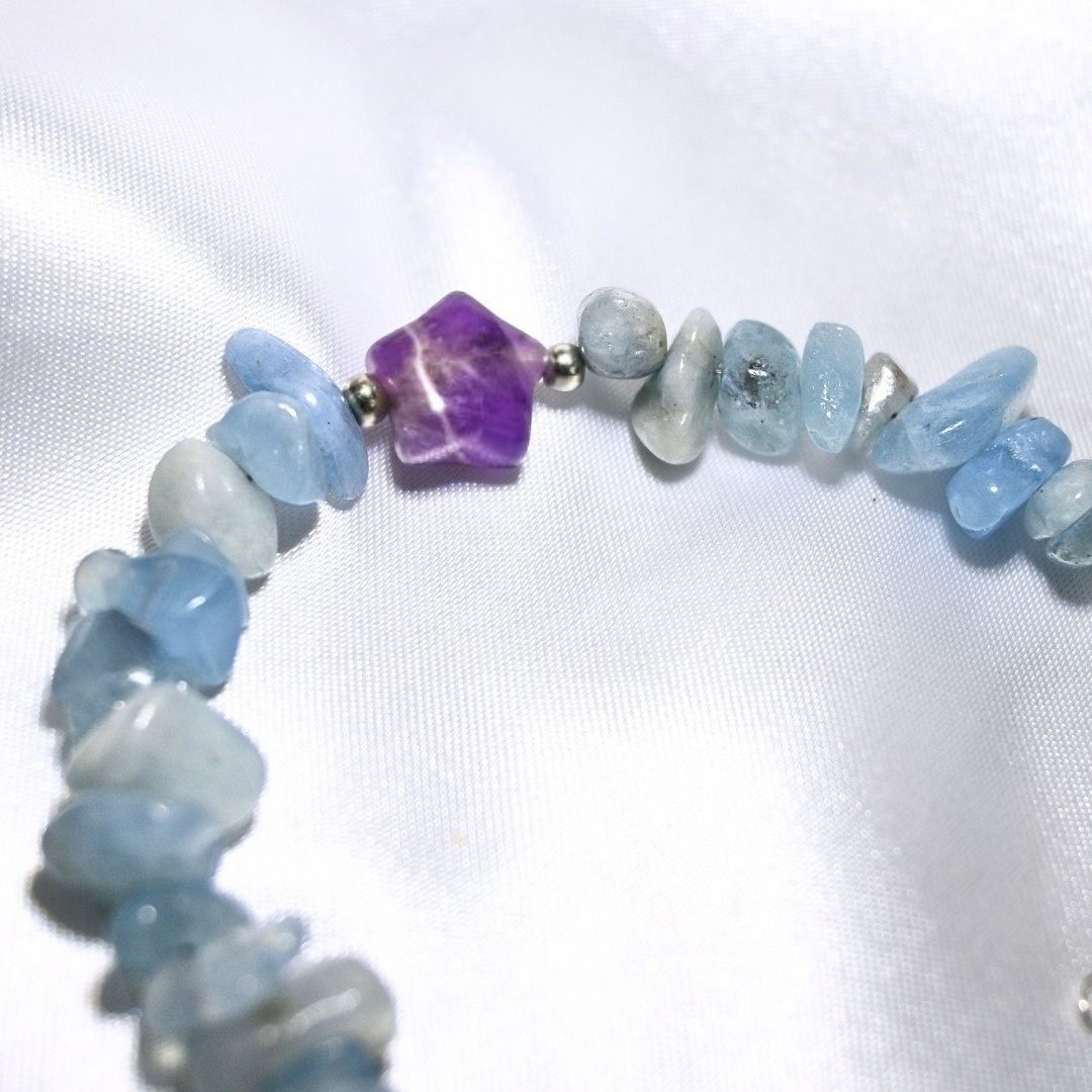 Aquamarine & Dream Amethyst Bracelet