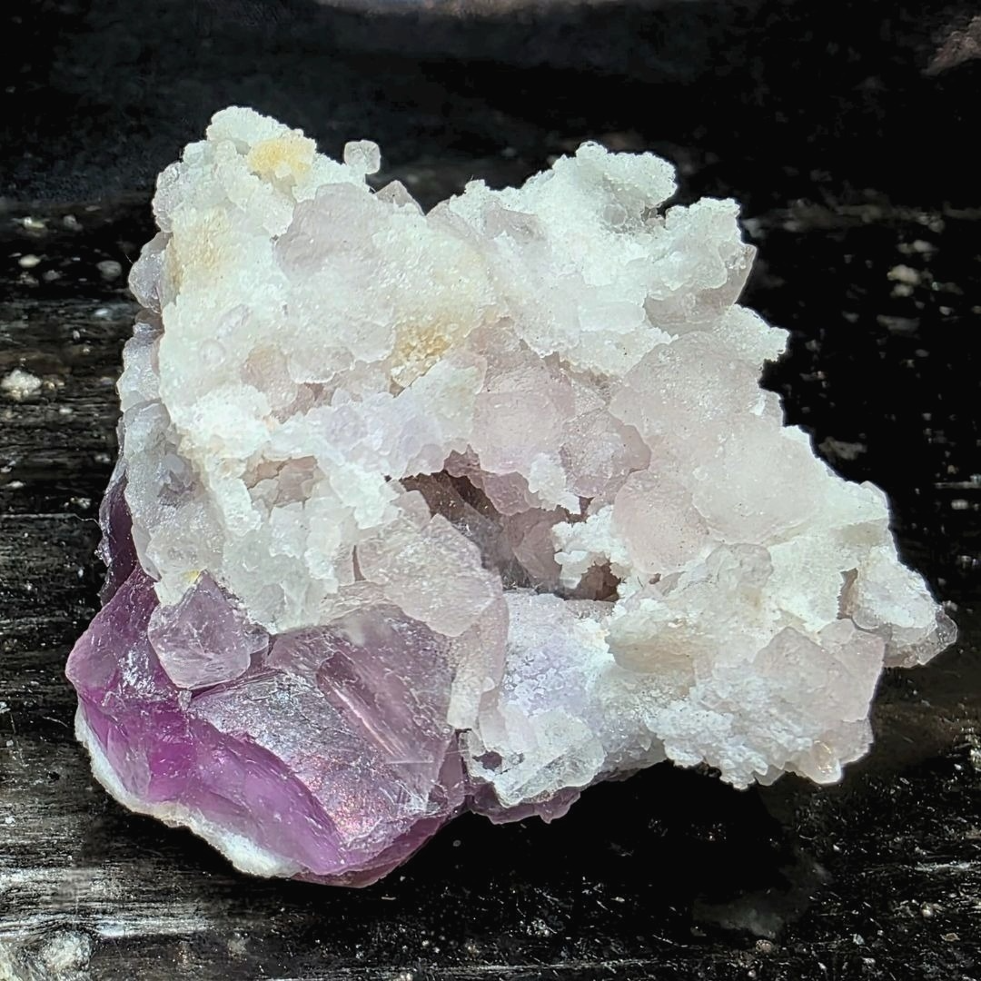 Ojuela Pink-Purple Fluorite & Smoky Quartz Cluster - Mexico
