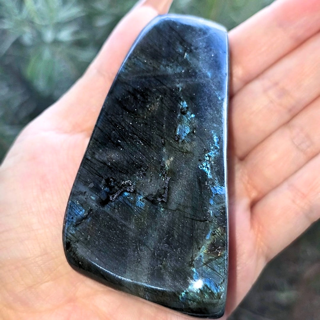 Rare Genuine Finland Spectrolite Freeform with Intense Iridescence - 173g
