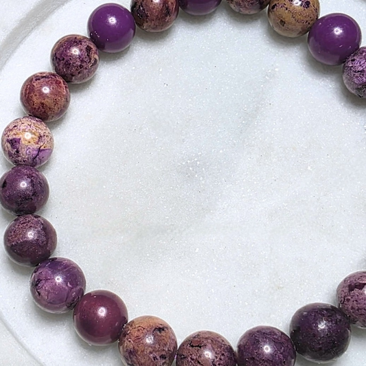 High Grade Natural Phosphosiderite Crystal Bracelet - Argentina