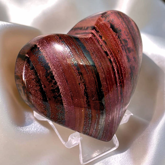 Tiger Iron Heart Carving | Pilbara WA | Includes Stand