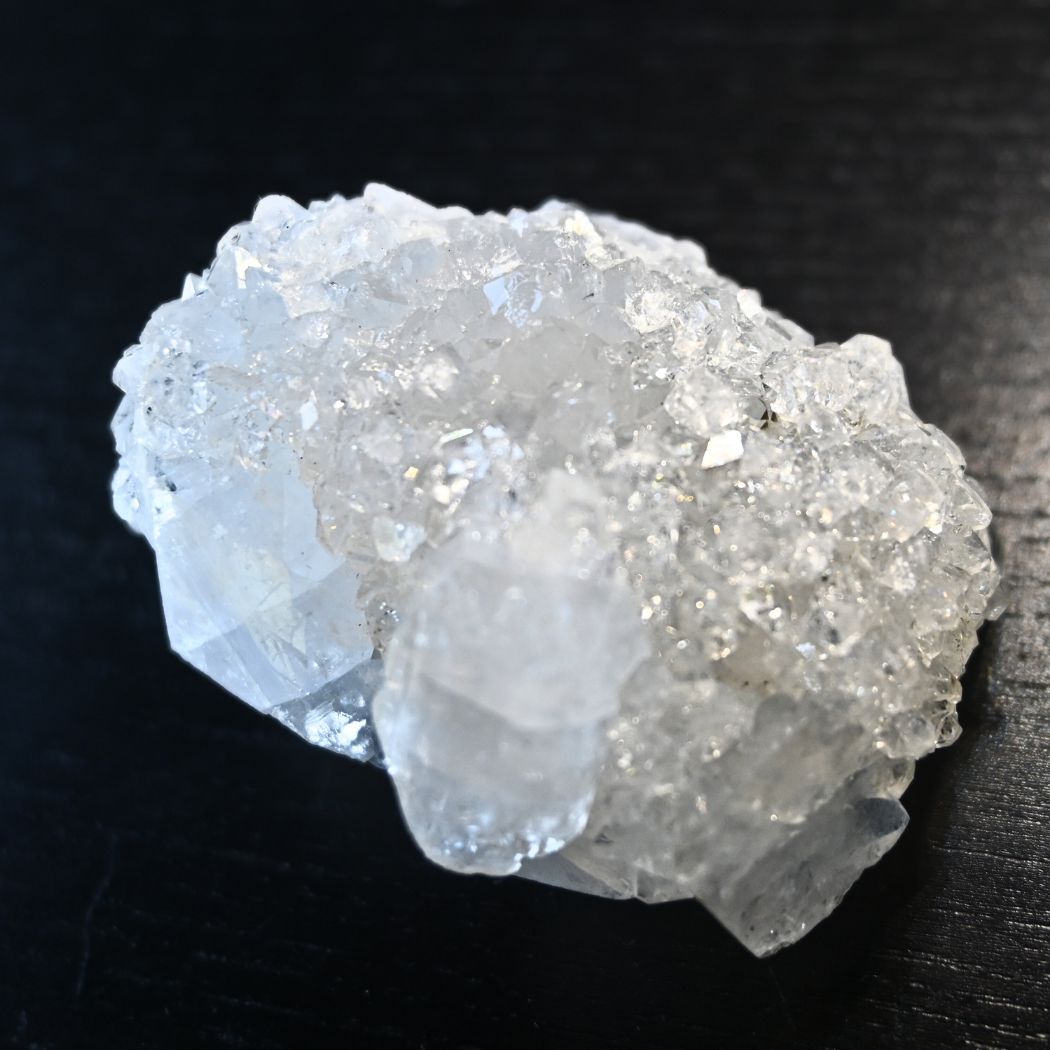 Diamond Apophyllite Cluster with Rainbows