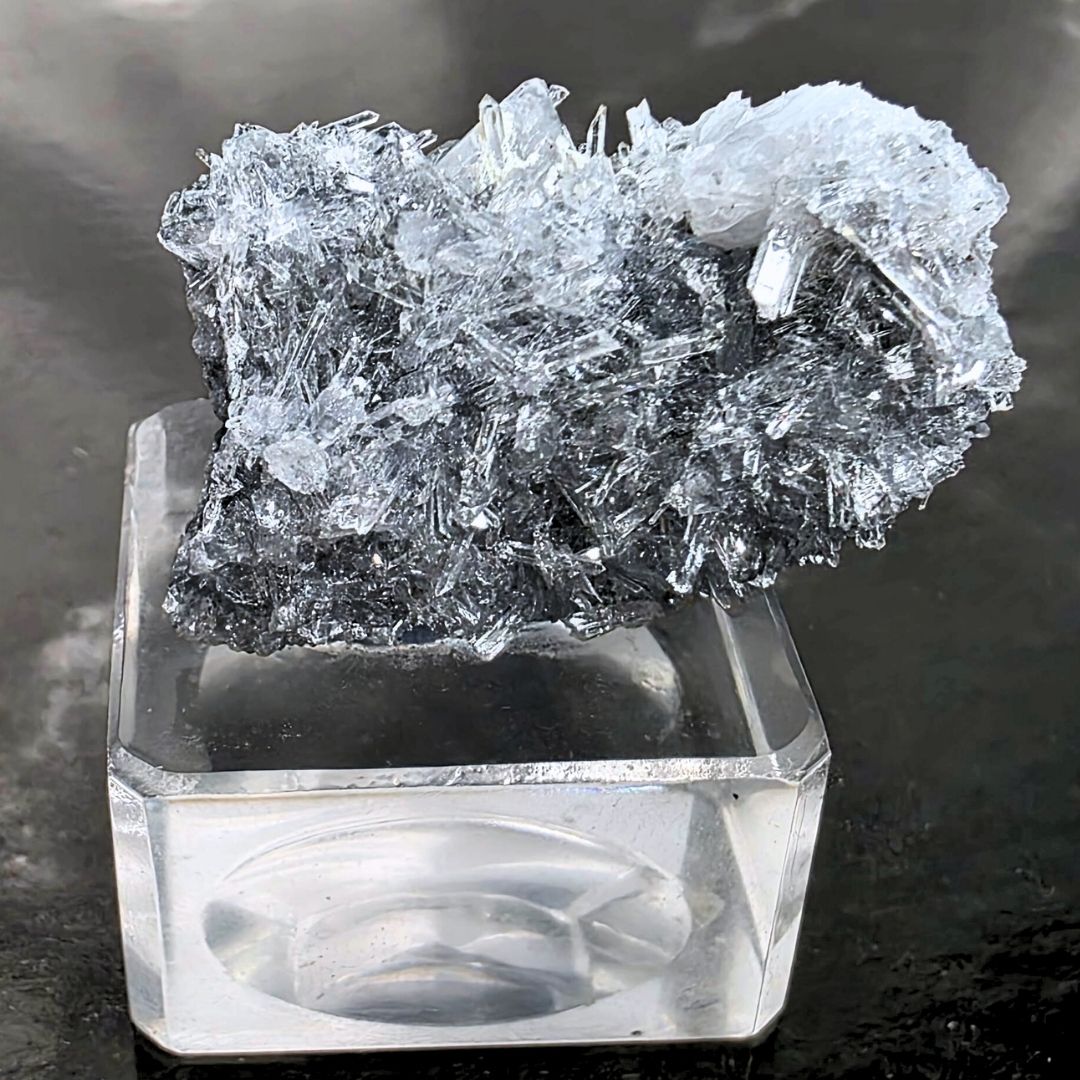 Collector Calcite on Needle Quartz Specimen - Fujian, China