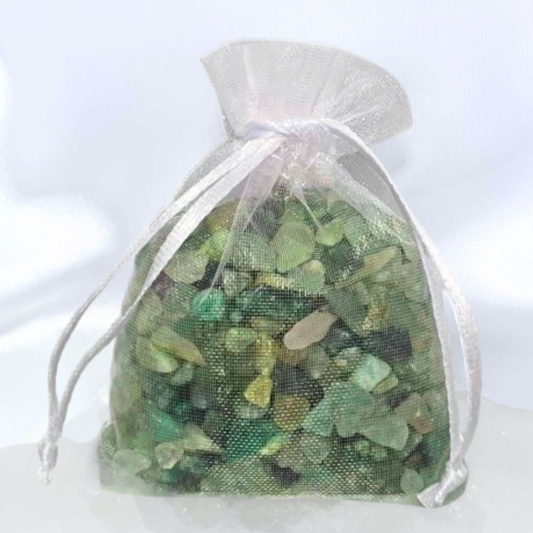 Aventurine Crystal Chips - In Organza Bag